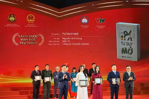 Tác phẩm Tư duy mở của Nguyễn Anh Dũng đạt giải “Sách được bạn đọc yêu thích”.