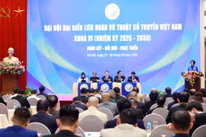 Đại hội đại biểu Liên đoàn Võ thuật cổ truyền Việt Nam khoá VI.