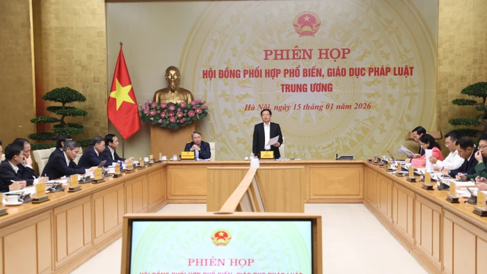 Phó Thủ tướng Hồ Quốc Dũng chủ trì phiên họp sáng 15/1. Ảnh: Báo Chính phủ.