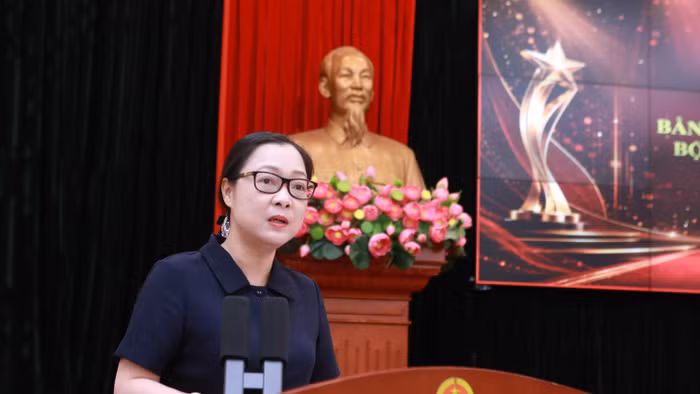 Thứ trưởng Nguyễn Thị Quyên Thanh nhấn mạnh vai trò của việc tổ chức hội nghị tập huấn. 