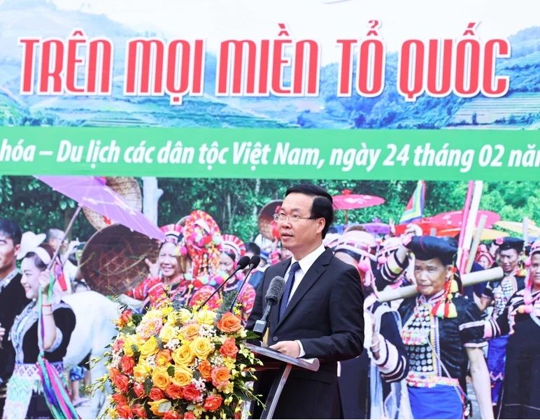 Chủ tịch nước Võ Văn Thưởng dự Ngày hội sắc Xuân trên mọi miền tổ quốc