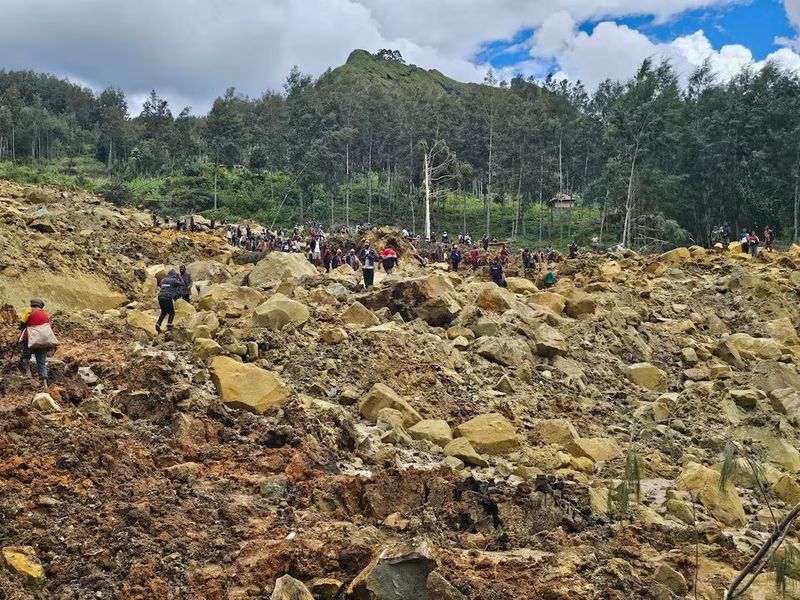 Chùm ảnh lở đất kinh hoàng ở Papua New Guinea, khoảng 670 người thiệt mạng