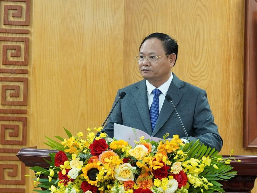 Đồng chí Lê Minh Ngân, Phó Bí thư Thường trực Tỉnh ủy Lai Châu phát biểu tại Hội nghị. Ảnh: Trần Hương. Đồng chí Lê Minh Ngân, Phó Bí thư Thường trực Tỉnh ủy Lai Châu phát biểu tại Hội nghị. Ảnh: Trần Hương.