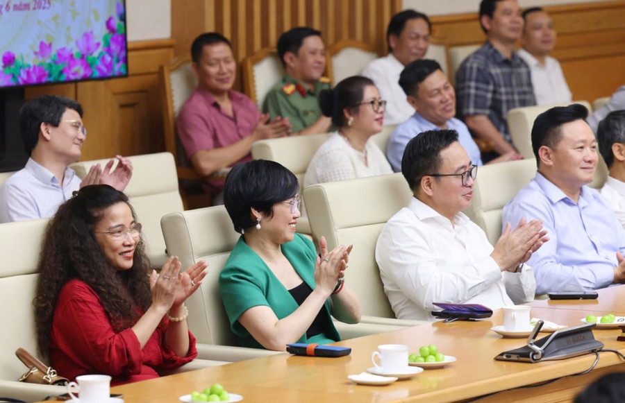 Lãnh đạo các cơ quan báo chí tham dự buổi gặp. Ảnh: Dương Giang/TTXVN. Lãnh đạo các cơ quan báo chí tham dự buổi gặp. Ảnh: Dương Giang/TTXVN.
