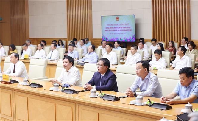 Lãnh đạo các cơ quan báo chí tham dự buổi gặp. Ảnh: Dương Giang/TTXVN. Lãnh đạo các cơ quan báo chí tham dự buổi gặp. Ảnh: Dương Giang/TTXVN.