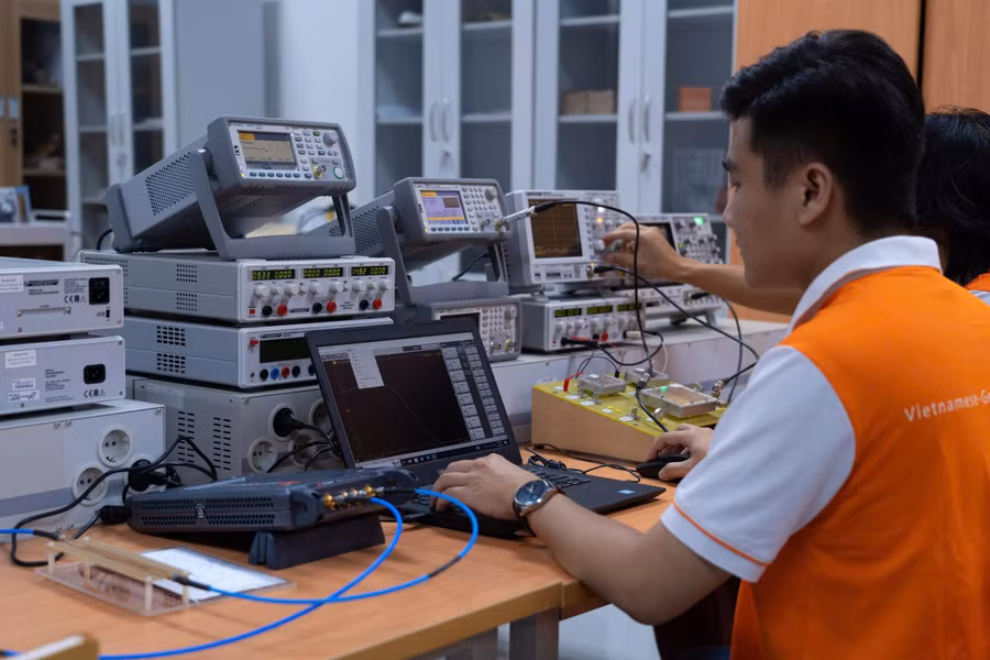 Phòng thí nghiệm tại Trường Đại học Việt Đức. Ảnh: NTCC.