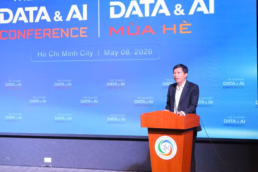 Ông Nguyễn Hữu Yên, Phó Giám đốc Sở Khoa học và Công nghệ TPHCM phát biểu tại sự kiện. Ảnh: Hà An.
