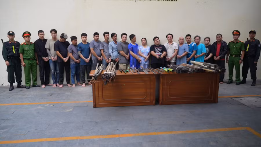 Băng nhóm núp bóng danh nghĩa công ty Chành của 46 cưỡng đoạt tài sản. Ảnh: Công an TPHCM.
