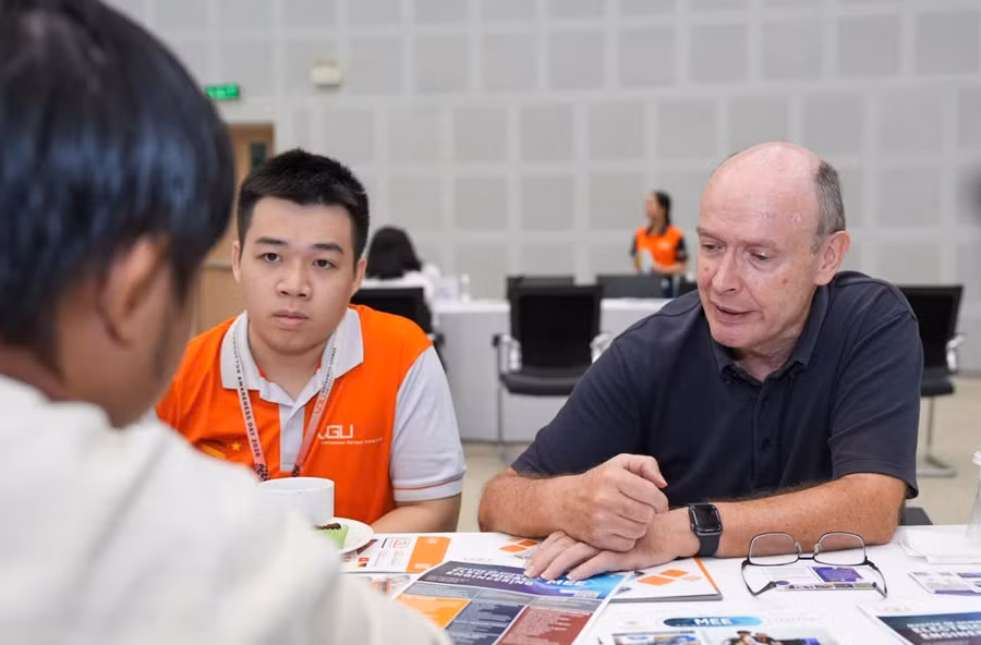 Một hoạt động tuyển sinh của Trường Đại học Việt Đức. Ảnh: VGU.