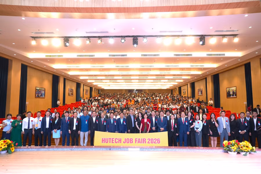 Ngày hội tuyển dụng HUTECH Job Fair 2026. Ảnh: NTCC.
