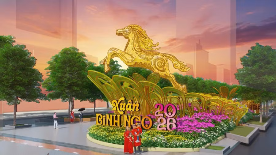 Đường hoa Tết Bính Ngọ 2026 mang một tầm vóc hoàn toàn mới, với 2 phiên bản trải nghiệm khác biệt giữa ngày và đêm trong cùng một không gian.
