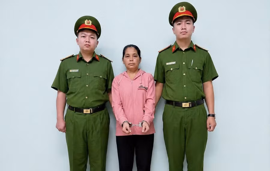 Triệu Thị Tâm bị Công an TPHCM bắt khẩn cấp. Ảnh: Công an TPHCM.