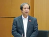 Bộ trưởng Nguyễn Kim Sơn trao đổi tại họp tổ - chiều 22/10.