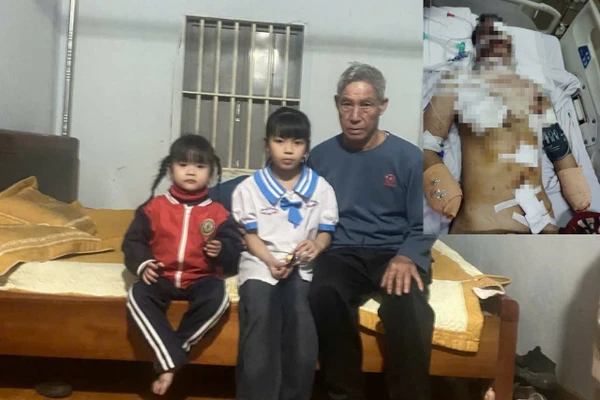 Bố gặp nạn thập tử nhất sinh, tương lai 2 cháu nhỏ mịt mờ.