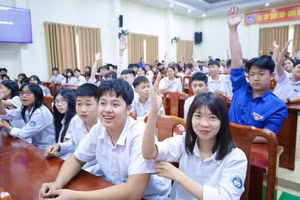 Một hoạt động giáo dục tại Trung tâm Giáo dục thường xuyên Thái Nguyên.