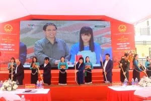 Lễ khởi công xây dựng trường nội trú liên cấp xã Tam Lư (Thanh Hóa).