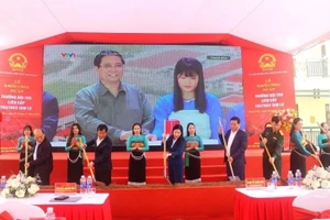 Lễ khởi công xây dựng trường nội trú liên cấp xã Tam Lư (Thanh Hóa).