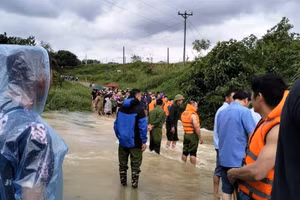 Hiện trường vụ tai nạn. (Ảnh: Bạn đọc cung cấp).