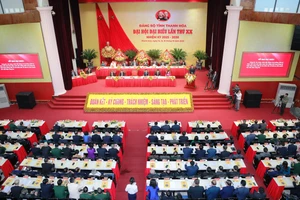 Toàn cảnh Đại hội đại biểu Đảng bộ tỉnh Thanh Hóa lần thứ XX, nhiệm kỳ 2025-2030.