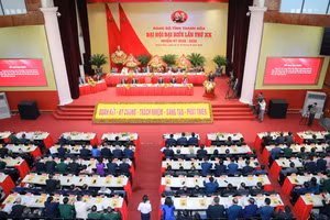 Toàn cảnh Đại hội đại biểu Đảng bộ tỉnh Thanh Hóa lần thứ XX, nhiệm kỳ 2025-2030.