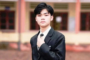 Nam sinh Trịnh Văn Hiếu, Trường THPT Lê Lợi (Thọ Xuân, Thanh Hóa). Ảnh: NVCC