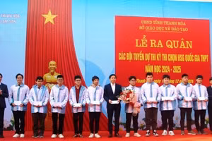 Ngành GD Thanh Hóa tổ chức Lễ ra quân các đội tuyển tham dự Kỳ thi chọn HSG Quốc gia năm học 2024-2025.