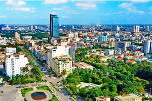 Một góc TP Thanh Hóa hiện nay. Ảnh: BTH