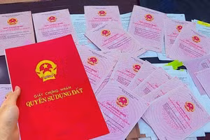 Các chuyên gia pháp lý cảnh báo việc nhờ người khác đứng tên sổ đỏ ẩn chứa nhiều rủi ro. Ảnh minh họa: INT