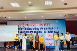 Các hội thi phòng chống thuốc lá được tổ chức liên tục để học sinh nâng cao nhận thức về tác hại của thuốc lá. Ảnh: ITN