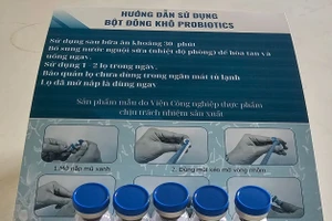 Sản phẩm probiotic của nhóm nghiên cứu.