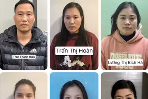 Một số bị can trong vụ án.