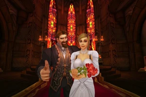 Đám cưới 'ảo' trong trò chơi World of Warcraft.