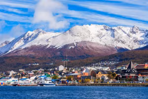 Thành phố Ushuaia, nơi vùng băng giá.