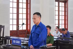 Bị cáo Nguyễn Kỳ Linh tại phiên tòa sơ thẩm.