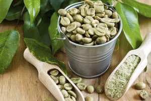 Hoạt chất trong hạt cà phê xanh có tác dụng giảm cân hiệu quả.