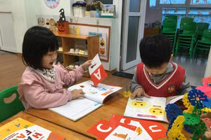 Bộ sách kết hợp với thẻ học (flashcards), thẻ chơi (board games) được tổng hợp thành một hệ thống học liệu.