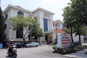 Trụ sở UBND thành phố Vĩnh Yên (cũ) nay trở thành trụ sở UBND phường Vĩnh Yên, tỉnh Phú Thọ. Ảnh: TTXVN