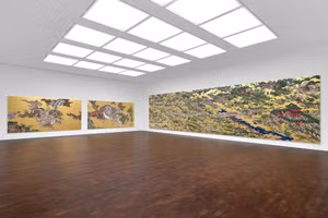 Tác phẩm nghệ thuật hoành tráng dài 13 mét này là viên ngọc quý của một triển lãm mới tại Gagosian ở London, Anh. Ảnh: Gagosian