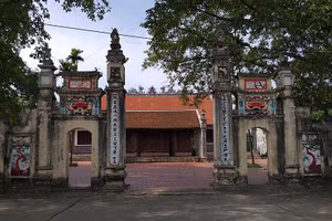 Đình Kim Sơn - nơi thờ hai danh tướng nhà Đinh là Cao Điền Công và Cao Đỗ Công.