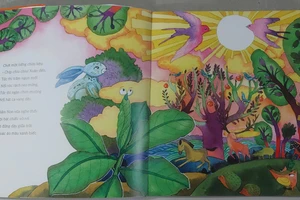 Tập thơ 'Ai dậy sớm' có tranh minh họa sinh động của Chu Linh Hoàng. Ảnh: Bình Thanh