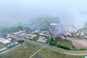 Khu công nghiệp Quán Ngang hoạt động gần 20 năm nay vẫn chưa hoàn thiện hệ thống xử lý nước thải.