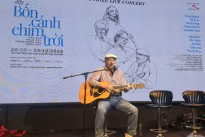 'Về đây bốn cánh chim trời' sẽ diễn ra vào ngày 28/12 tại Trung tâm Hội nghị Quốc gia Hà Nội. Ảnh: BTC