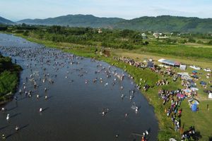 Vực Rào - nơi diễn ra Lễ hội đánh cá Đồng Hoa. 