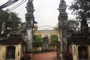 Miếu Voi Phục thờ Văn Dĩ Thành làm Thành hoàng làng. Ảnh: Sở VH-TT Hà Nội