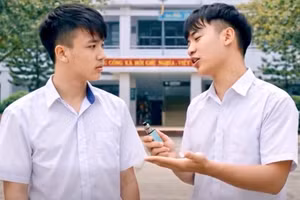 Hình ảnh AI học sinh dựng lên để tuyên truyền phòng chống thuốc lá, thuốc lá điện tử.