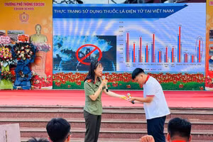 Trường Tiểu học, THCS và THPT Edinson trang bị kiến thức, kỹ năng phòng, chống thuốc lá điện tử cho học sinh.