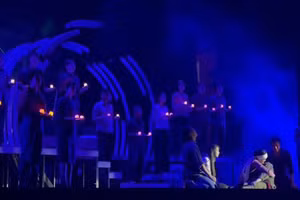 Vở kịch 'Vòng tròn bội bạc' của Nhà hát Kịch Hà Nội giành Huy chương Vàng Liên hoan Kịch nói toàn quốc - 2024. Ảnh: NHKHN