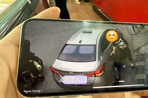 Camera ghi lại hình ảnh K. bỏ nhà và làm theo chỉ dẫn của các đối tượng lừa đảo. Ảnh: CA