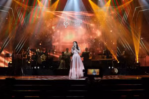 Ca sĩ Bùi Phương Khánh Thy - một trong các thí sinh đoạt giải trong cuộc thi 'Tiếng hát Hà Nội' năm 2023.