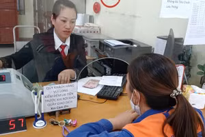 Khách hàng tìm hiểu chương trình vay vốn tại Agribank.